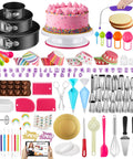 700-Piece Cake Decorating Kit With Springform Pans, Cake Turntable, Piping Tips, Pastry Bags, Baking Tools, and Accessories
