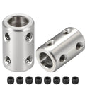 8mm to 8mm Bore Rigid Coupling Set Screw L22XD14 Stainless Steel, Shaft Coupler Connector for 3D Printers, Motor Accessories, 2pcs
