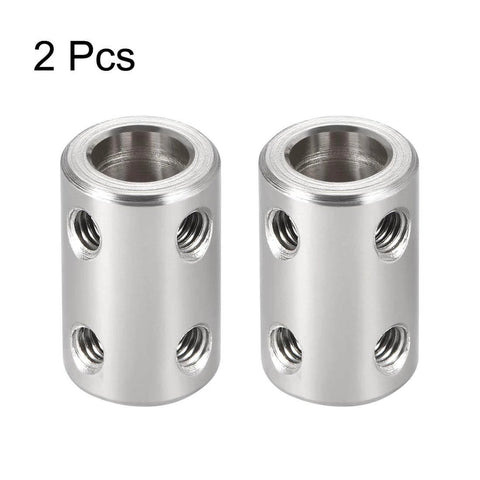 8mm to 8mm Bore Rigid Coupling Set Screw L22XD14 Stainless Steel, Shaft Coupler Connector for 3D Printers, Motor Accessories, 2pcs