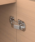 Installed 4 Pack 90 Degree Soft Close Surface Mount Spring Hinges With Easy Install No Pre Drilled Noiseless Frameless for cabinets