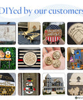 Customer DIY projects using Baltic Birch Plywood Sheets 6 mm Thick 1/4 X 12 X 24 Inch Pack Of 6 B/BB Grade Craft Wood for various crafts.