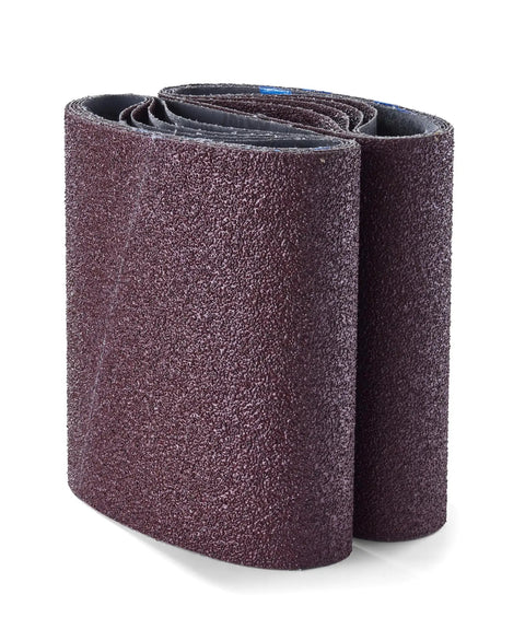 8 By 19 Inch Floor Sander Belts 80 Grit Silicone Carbide Bi Directional Resin Bond Cloth Black Lot Of Ten For EZ 8 Floor Machine