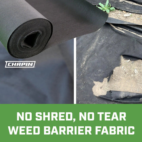 No Nonsense Weed Barrier Landscape Fabric, 70Gsm PP, UV Resistant And Breathable, Medium Duty Weed Control, 3 by 50 ft Roll Black
