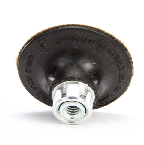 Bottom view of Roloc Disc Pad TS And TSM 14211 Medium 2 Inch Internal 1/4-20 Quick Attach for grinders and bristle tools