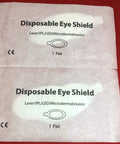 Premium Disposable Laser And Ipl Led Eye Shields Pro Grade Cosmetics Safety Pads Od7 Uv Blocking Heavy Duty Spa Facial Treatments 50 Pairs Black Straight Up Client Protection The Real Deal - Eye shield packaging layed flat.
