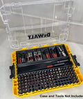 Impact Bit Holder Insert For DEWALT ToughCase DWAN2190, 7-Compartment Storage, Holds 120 Bits, 3D Printed PETG Insert Only Black