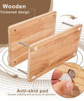 Wooden book press with thickened design and anti-skid pad from All In One Book Binding Kit With Wooden Book Press 13 By 7.9 Inches Pro Grade Tools
