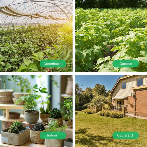 Gen2 Smart Soil Moisture Sensor With Capacitive Sensing For Garden Plants in greenhouse, outdoor, indoor, and courtyard settings