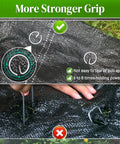 Heavy Duty 6 Inch Galvanized Landscape Stake Set 100 Pcs 11 Gauge Circle Top Garden Staples Durable G Shaped Ground Pins