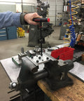 Person using Power-T Handle Hex Key Set, 11 Piece Allen Wrench Kit With SAE Inch Sizes 5/64 Through 3/8, 9 Inch Series in workshop.