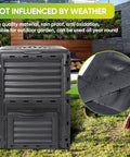 Outdoor 80 Gallon Compost Bin For Kitchen Scraps And Yard Waste Grab And Go Setup Lightweight Aerating Compost Box in garden