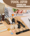 All In One Book Binding Kit With Wooden Book Press 13 By 7.9 Inches Pro Grade Tools Like Bone Folder Awl Needles Waxed Thread