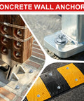 Heavy Duty Galvanized Wedge Anchors, 24 Piece Concrete Screw & Wall Bolt Kit, 5/16 X 2 In. used with various installations.