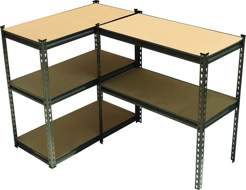 Heavy Duty Five Tier Black Steel Storage Rack featuring hella sturdy boltless shelves, 36x18x72 inches, perfect for organizing spaces.