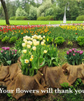 Extra Wide 40 Inch Burlap Roll, 15 Feet Long, Heavy Duty Natural Burlap Fabric Made From Jute Fiber For DIY Decor used for flower beds