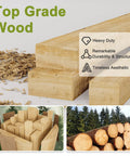 Top Grade Wood pieces stacked with shavings, showcasing their heavy-duty quality and natural aesthetic.