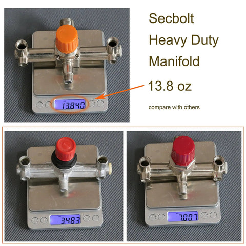 Beefy Air Compressor Pressure Switch With Integrated Gauge Regulator And Adjustable Brass Valves Automatic 120 Psi Shutoff weighing 13.8 oz.