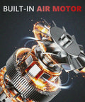 Heavy Duty Automotive Smoke Machine Leak Detector With Built In Air Pump, close-up of air motor with vibrant effects.