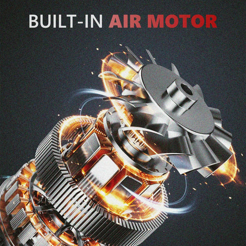 Heavy Duty Automotive Smoke Machine Leak Detector With Built In Air Pump, close-up of air motor with vibrant effects.