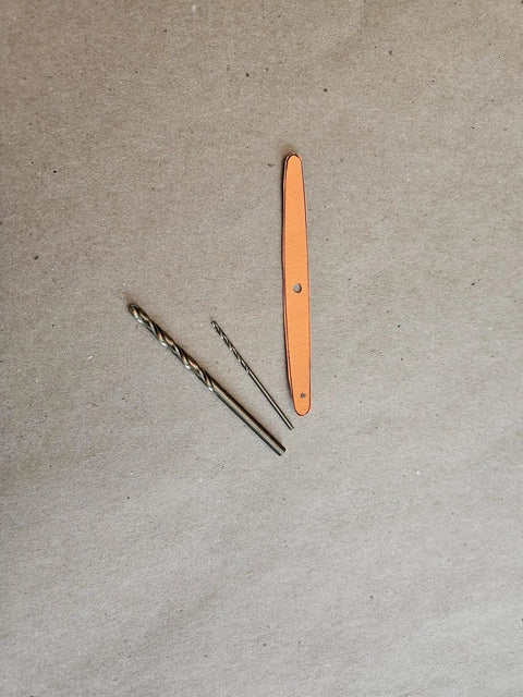 Solid Hardwood Shutter Louver Replacement Kit Five Pack includes brass drill bits and orange template for precise DIY installations.