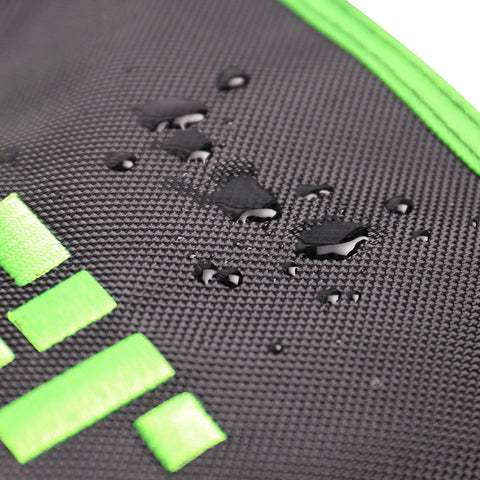 No Stress Waterproof Zipper Storage Pouch For Small HVAC Tools And Accessories showing water droplets on durable outer shell.