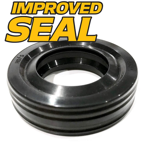 Heavy Duty Washing Machine Tub Bearing And Seal Kit Replacement For W10435302 with black improved seal, showing detailed grooves.
