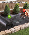 Heavy Duty Six Inch 8 Gauge Galvanized Landscape Staples For Lawn And Garden, Tough As Nails SOD Pins securing weed barrier