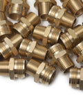 Brass Garden Hose Adapter Three Quarters MHT to One Half MIP Quick Connect Fitting, Heavy Duty Workhorse, corrosion resistant connectors