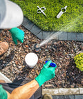 Person using Three Pack Sprinkler Adjustment Tools Kit For Hunter PGP MP And Rain Bird 5000 Heads Including Rotor Adjustment Tool And Wrench