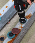 2 Inch Pro Grade Quick Change Roll Lock Discs Set, 31 Pcs With One Quarter Inch Arbor For Die Grinder Surface Conditioning, Rust And Paint Removal, Aluminum Oxide