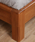 Heavy Duty Knockdown Connectors For Super Slick Furniture Assembly Beasty Metal Hardware With Quick Release Hex Bits No Sweat DIY Cabinet Joinery And Leg Mounting 10 Pack Bundle close-up on wood bed frame corner with mattress.