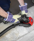 Adjustable Angle Grinder Dust Shroud With Swivel Hose Hookup And Slick Edge Guard Fits 115 To 125 Mm Tools for concrete cutting.