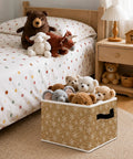 Pretty Dang Handy Foldable Storage Bins With Reinforced Handles Keep Your Space Knockout Clean And Clutter Free packed with stuffed animals.