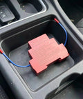 Top Tier Auto Fire Suppressor Dual Nozzle Kit For Electric Panels And Battery Bays Heat Triggered 2 Pack in vehicle cup holder.