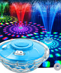 Rechargeable Pool Fountain With Light Powerhouse 8000mAh Battery Long Run Time Large Floating Pool Fountain