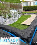 Heavy Duty 4 Ounce Non Woven Geotextile Fabric For Landscaping Drainage French Drains Underlayment Erosion Control And Construction Projects Easy To Cut Quick Install Durable Material 3x50 Pack used in drainage system installation