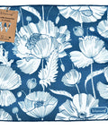 Weserewf microfiber glasses cleaning cloth, blue floral design, 12 x 12 inches