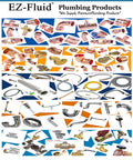 Collage of various plumbing fittings including 100 Pack 1 Inch Copper Female Adapter C X FIP Lead Free Pressure Fittings Sweat Connection
