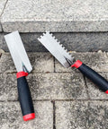 Two Pack Carbon Steel Margin Trowel Set With Flat And Square Notch Trowels For Masonry Flooring Drywall Concrete And Tile Work Built Tough