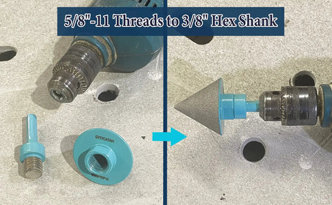 Diamond Countersink Chamfer Bit For Tile Marble Granite 48mm Beveling Drill Bit To Enlarge Shape And Trim Existing Holes