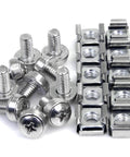 Smooth Operator M6 Cage Nuts And Precision Screws Kit With Fast Lane Install Tool For Server Racks Network Panels And AV Racks Durable Rust Proof Construction contains M6 screws and cage nuts.
