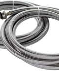 10 Foot Stainless Steel Washing Machine Hoses 2 Pack Burst Proof Universal Fit Flexible Water Supply Lines For Any Washer