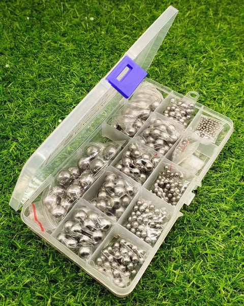 Assorted Full-Size Precision Steel Balls Set With Storage Box For Bicycle And Machinery, 530 Pieces, Rust-Resistant Chrome Steel Spheres