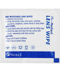 Individually wrapped pre-moistened lens wipe for cleaning glasses, phones, camera lenses, and screens, 30 wipes.
