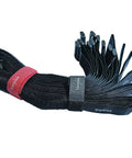 10 Pack Go To Versatile Hook And Loop Securing Straps 1 Inch By 24 Inch Black Nylon Tie Down Fastening Stabilizer Straps with Red Strip