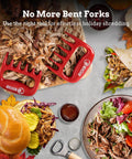 Bear Claw Meat Shredders 2 Pack Heat Resistant And Durable Meat Shredder Claws with pulled pork and sandwich ingredients