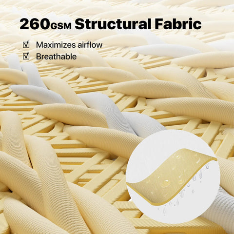 Close-up of 260 GSM HDPE fabric showing texture for Heavy Duty 12x16 Beige Sun Shade Rectangle Shade Sail With Super Ring Canopy Awning