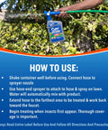 Person using Backyard Bug Control Spray Concentrate 2 Pack With Hose End Sprayer for outdoor insect control