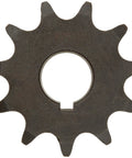 Rock Solid Single Strand Roller Chain Sprocket Type B Bore To Size Hub Eighty Teeth Three Quarter Inch Pitch For Ansi Sixty Drive Chain top view on black background.