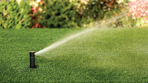 Nozzle Pack 32SA Replacement Set Of 6 Self Aligning Sprinkler Nozzles With Matched Flow Rates installed on lawn for irrigation